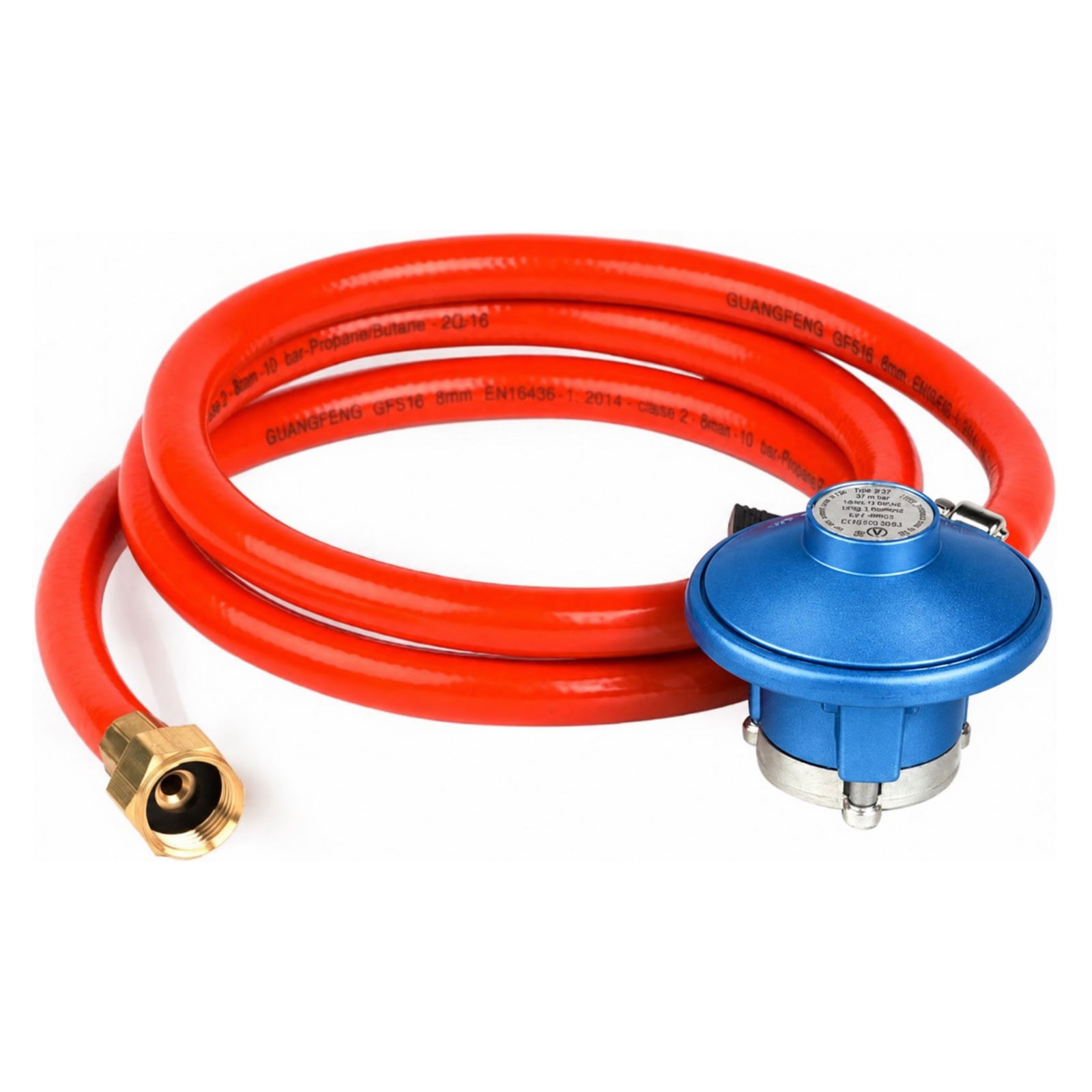 Tuyau de gaz 150 cm avec détendeur 37 mbar Camplux