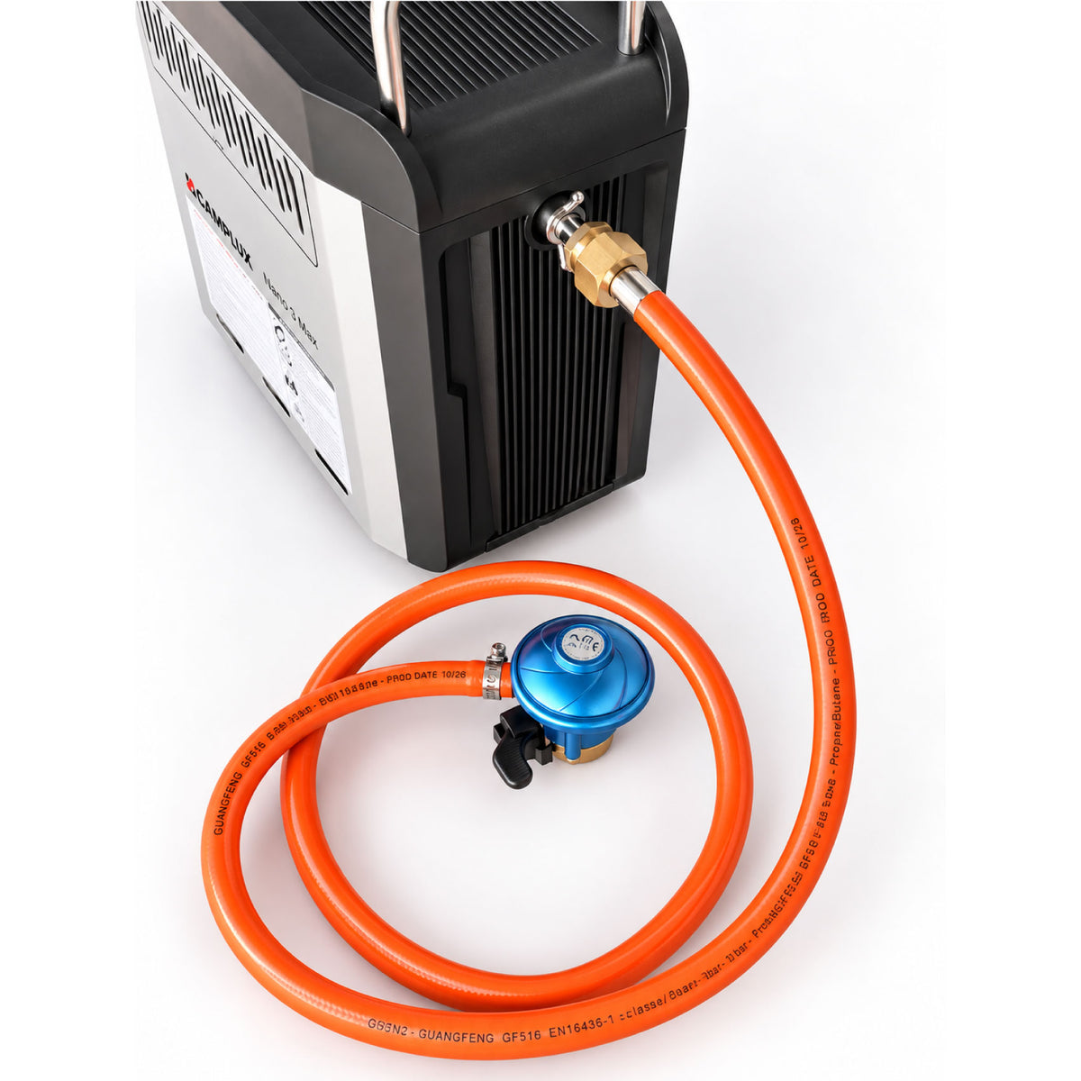 Tuyau de gaz 150 cm avec détendeur 37 mbar Camplux