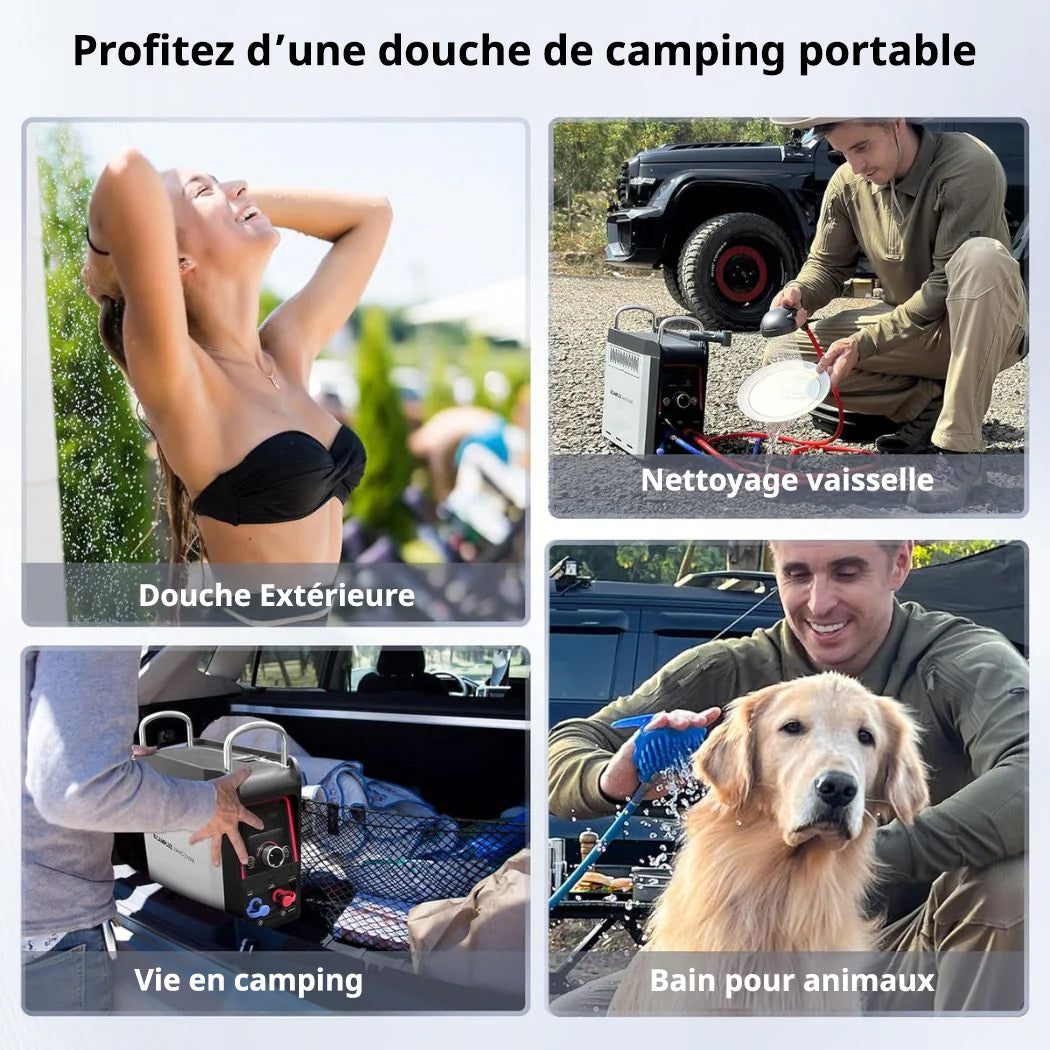 Douche portable chauffante à gaz Nano 3 - Camplux